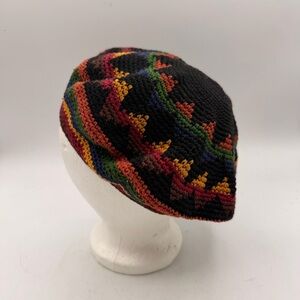 Handmade Crochet Rasta Style Slouch Hat